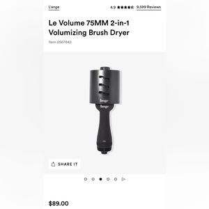 L'ange Brush hair dryer! Dries hair fast!  Like new condition! Only used twice!